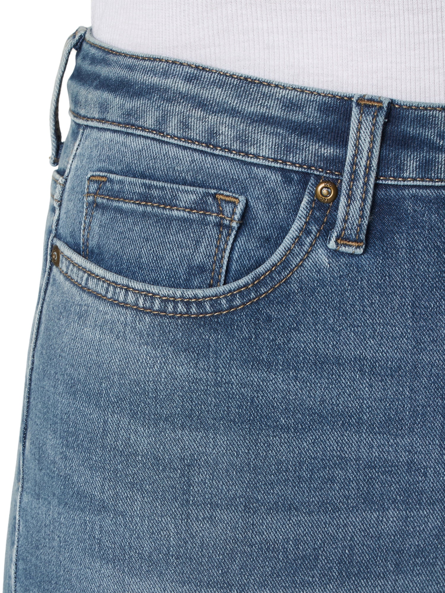Lee Women's Heritage High Rise Button Fly Skinny Ankle Jean