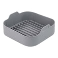 thumbnail image 1 of Aire freidora silicona olla horno cesta frito pollo pizza hornear reemplazo lavable pan doméstico cocina pastel accesorios de comida gris Inevent HA059263-03, 1 of 7
