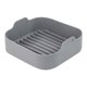 thumbnail image 1 of Freidora de aire Silicona Pot de la olla Cesta de pollo frito Pizza para hornear sartén lavable de reemplazo para pastel de cocina accesorios de alimentos gris Inevent HA059263-03, 1 of 7