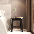thumbnail image 2 of Small Bench Seat, 18 Inch Stool, Wood Bathroom Vanity Bench, Plant Stand Indoor, 350 LBS Load Capacity, 1-Year Manufacturer Warranty (Black), 2 of 5
