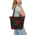 thumbnail image 2 of Fotbe Roses Bolsa de Playa con Estampado, Bolsa de Hombro, Bolsa de Mano Espaciosa, Bolsa de Viaje Ligera, Bolsa de Compras Versátil, 2 of 6