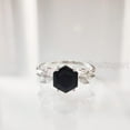 thumbnail image 2 of Black Onyx Ring, 925 Sterling Silver, Women Ring, Natural Onyx, December Birthstone, Christmas, Thanksgiving, Tiny Dainty Ring, Marquise CZ Ring, Handmade, Statement Jewelry, Wedding, Anniversary Gift, 2 of 8