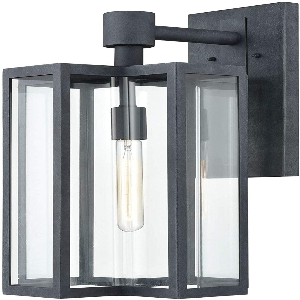Bianca 1-Light Hanging in Aged Zinc with Clear Bianca 1-Light Hanging in Aged Zinc with Clear