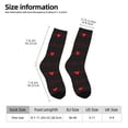 thumbnail image 4 of Goofa Cardiogram and Heart Printed Men's Crew Socks, Soft Durable Breathable Moisture-Wicking with Odor Control Cotton socks, 4 of 9