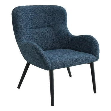 Coaster Calvin Fabric Upholstered Modern Arm Accent Chair in Aegean Blue