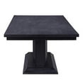 thumbnail image 4 of Benzara BM193903 Wooden Dining Table with LED Light - Black - 76 x 40 x 30 in., 4 of 5