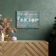 thumbnail image 3 of HFDF Ocean Beach Nautical Seashell Starfish Wall Art God Says You Are Wall Decor Rustic Shell Coastal Theme Pictures Canvas Prints Modern Artwork for Home Living Room Bathroom 16x12inch Framed, 3 of 6