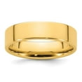 thumbnail image 5 of 14K Yellow Gold 6mm Standard Flat Comfort Fit Band Ring Size 7, 5 of 7