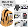 thumbnail image 5 of Bulopur 17 Inch 4 Piece Backpack Set Sunflower Bee Axolotl Print School Bookbag with Lunch Box, Water Bottle Holder and Pencil Case for School Daily Use, 5 of 7