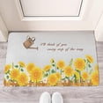 thumbnail image 2 of Sunflower Flowers on White Background (2) Door Mat 30 X 17 Inch Welcome Doormat Indoor Outdoor Entrance Floor Mat Non Slip Spring Summer Decor Rubber Mats, 2 of 6