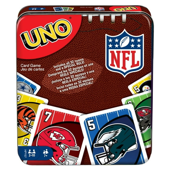Mattel Kids & Adults UNO NFL Classic Card Game