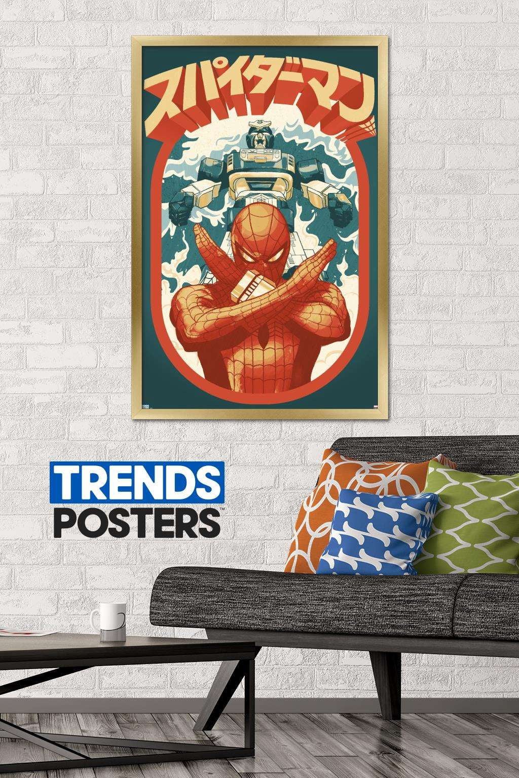 Marvel Comics TV - Japanese Spider-Man - Takuya Yamashiro Wall Poster, 22.375" x 34", Framed