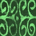 thumbnail image 1 of Ahgly Company Indoor Square Abstract Emerald Green Modern Area Rugs, 3' Square, 1 of 4