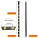 thumbnail image 5 of Tira de alimentación resistente de 10 tomas, protector contra sobretensiones, cable de extensión largo de metal de 6 pies, certificado SGS, negro (1000J)..., 5 of 5