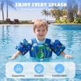 thumbnail image 4 of Koorium 2-in-1 Toddler Swim Vest Life Jacket for Kids,Pool Floaties Puddle Float Jumper 24-66lbs,Toddler Arm Floaties Swim Jacket Water Wings for kids Boys Girls, 4 of 11