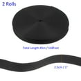thumbnail image 3 of Correa de sujeción para árboles Uxcell - 2 rollos de 295 pies x 1 pulgada, correas de sujeción para jardín aplicables al aire libre/jardín (negro), 3 of 6