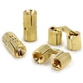 thumbnail image 3 of 12mm Hidden Brass Barrel Hinges 4PCS, Concealed Box Hinges Invisible Furniture Hinges 180 Degree Opening Angle Cabinet Hinges for DIY Jewelry Box Hand Craft, 3 of 8