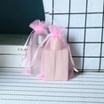 thumbnail image 3 of Bolsas de red reutilizables para necesidades decorativas, bolsas de organza con cordón, porta obsequios de tul transparente, resistentes y suaves al tacto para pequeñas piezas de té, joyas, bodas,, 3 of 5