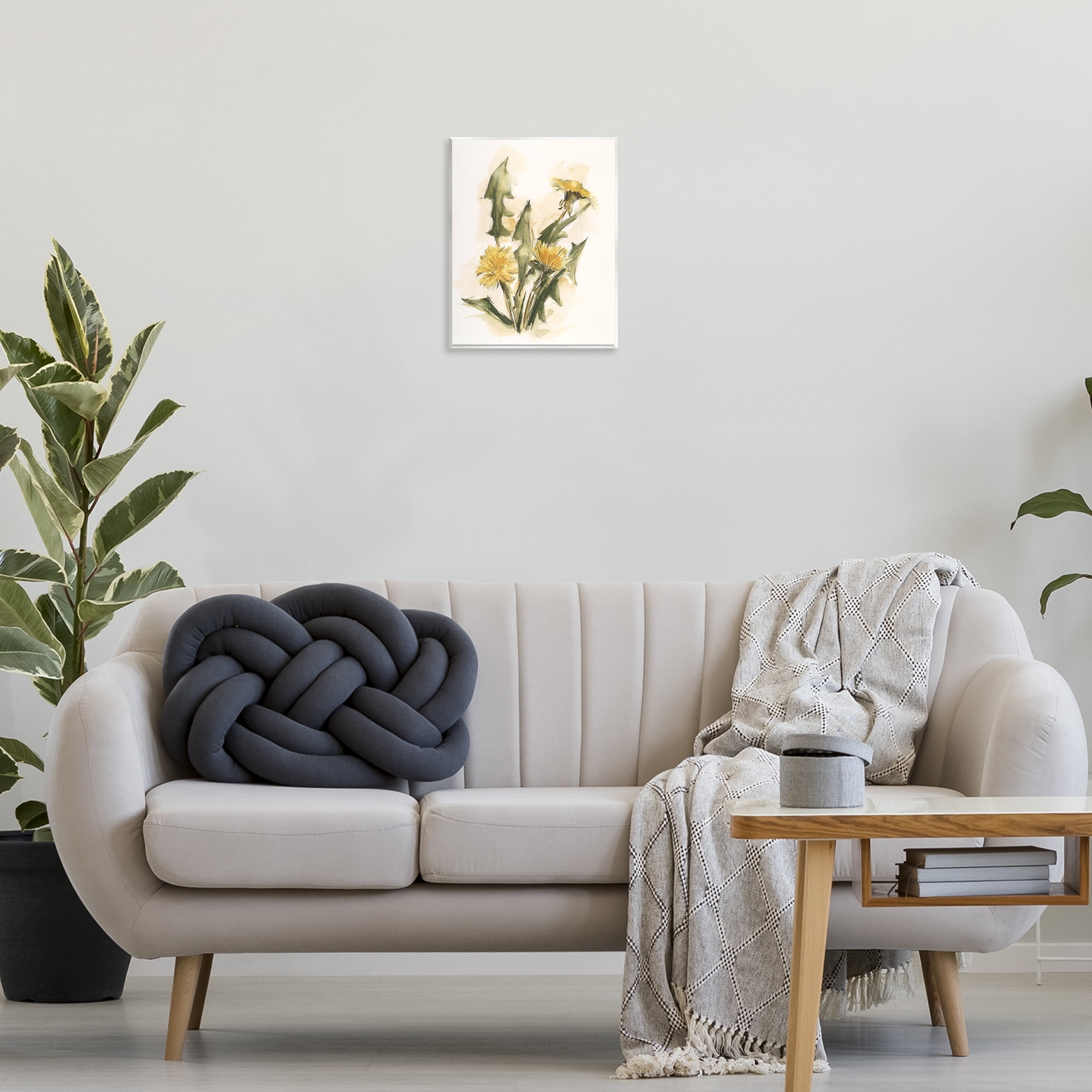 Stupell Industries Traditional Yellow Dandelion Botanical & Floral Painting Unframed Art Print Wall Art, 11 x 14