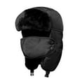 thumbnail image 4 of Winter Unisex Face Mask Earflap Plush Lined Hat Thick Warm Outdoor Riding Cap, 4 of 7