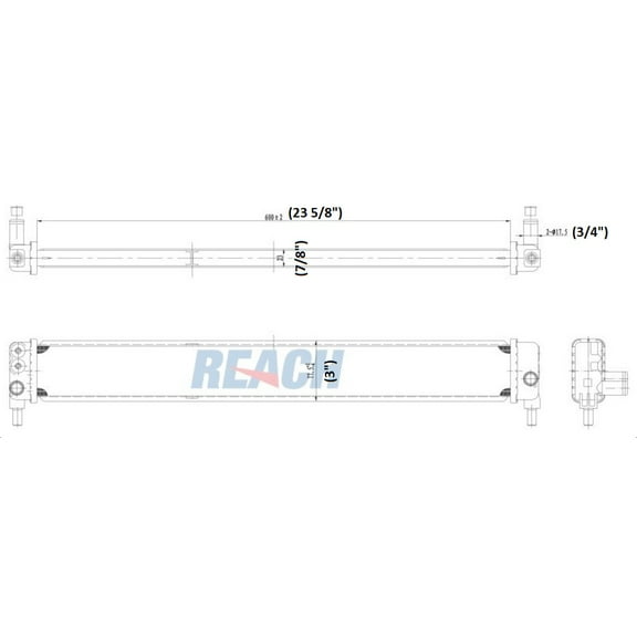 REACH 41-13124 Radiator for 15-10 Toyota Prius, Automotive Radiator Replacement Part