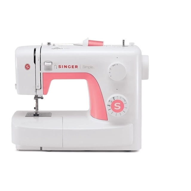 Máquina De Coser Singer Simple 3210 Blanca Y Rosa 110v SINGER M3205