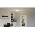 thumbnail image 2 of OST1615W Quoizel Lighting Outskirts - 30W 1 LED Flush Mount in Transitional style - 15 Inches wide by 1 Inch high-White Lustre Finish, 2 of 8