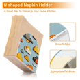 thumbnail image 4 of Clouds Pattern Design Thick U Shape Acrylic Napkin Holder Non Slip Space Saving for Kitchen, 4 of 9