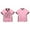 Pink, variant on Kpop Babymonster Drip Jersey V-neck Tee Cosplay Women Men Fashion Casual Short Sleeve T-Shirts