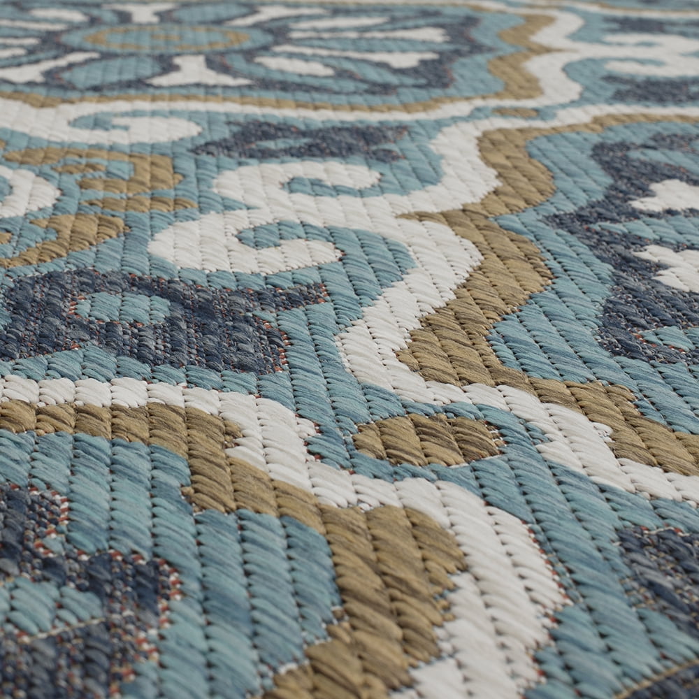 Mohawk Home Positano Outdoor Area Rug, Blue, 10' x 13'