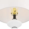 thumbnail image 4 of 360 Lighting Lucy 26 1/2" High Black and White Glass Table Lamp with Dimmer, 4 of 9