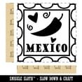 thumbnail image 2 of Mexico Chili Pepper Passport Travel Square Rubber Stamp Stamping Scrapbooking Crafting - Large 2.75in, 2 of 7