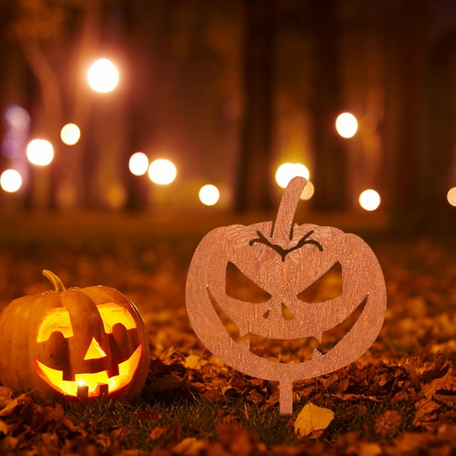 Decoraciones de Halloween 2024 Decoración de pared Fiesta interior al aire libre Halloween Metal Evil Stake, Fiestas de decoración de jardín de patio al aire libre (Compre 2 y a(Compre 2 y ahorre 10%)