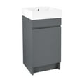 Mainstays 17.75x17.75 inch Grey Flannel Bathroom Vanity With