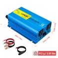 thumbnail image 6 of EFFORTWAY 500W Power Inverter DC 12V to AC 110V Pure Sine Wave Car Inverter 2AC Outlets 2USB Ports for Vehicles, Outdoor Travel, 6 of 10