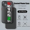 thumbnail image 3 of Funda de teléfono de lujo para motocicleta, cubierta trasera transparente mate para iPhone 15, 14, 13, 12, 11, Mini Pro Max, X, XR, XSMax, 7, 8 Plus, 1N23456, 3 of 5