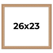 26x23 Frame Charleston Honey Brown Solid Wood Picture Frame Width 1.75 Inches | Interior Depth 0.5