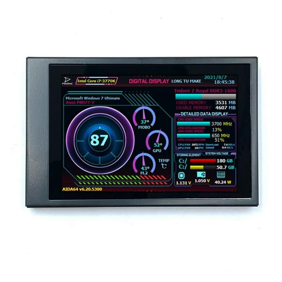 Lefu 3.5-inch IPS display horizontal and vertical rotation Compatible with AIDA64