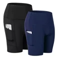thumbnail image 1 of Licra Bolsillo Shorts Deporte Gym Fitness Para Mujer Yoga, 1 of 5