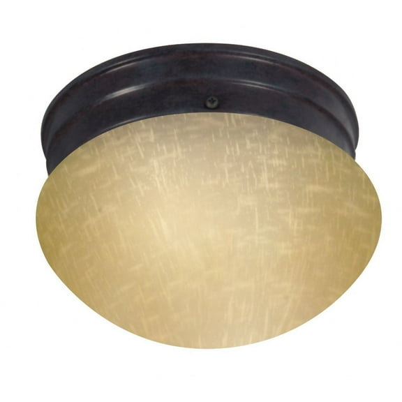 Nuvo 60-2642 - 1 Light Small Mushroom w/ Champagne Linen Glass
