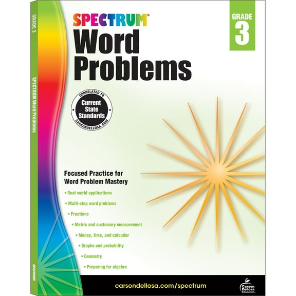Spectrum Word Problems, Grade 3: Volume 76, (Paperback)