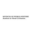 thumbnail image 1 of Pre-Owned Sources of World History, Volume I: Readings for World Civilization (Paperback) 0534560342 9780534560348, 1 of 1
