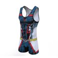 thumbnail image 3 of Mono informal de una pieza sin mangas para hombre, traje de Cosplay de Vegeta Goku, camiseta sin mangas de una pieza, talla grande, el mejor regalo, 3 of 5
