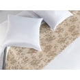 thumbnail image 2 of Floral Bed Runner, Minimalist Silhouette of Botanical Blossom on Cream Tone Backdrop Print, Decorative Accent Bedding Scarf for Hotels Homes & Guest Rooms, King, Eggshell and Warm Taupe, by Ambesonne, 2 of 3