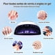 thumbnail image 3 of Lámpara UV LED para uñas de 220 W, lámpara profesional inteligente para uñas de gel UV con mango, 4 temporizadores, pantalla LCD HD, base extraíble, máquina UV LED para manicura de todo tipo de geles, 3 of 5