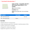 thumbnail image 2 of Cabin Air Filter - Compatible with 2017 - 2021 Honda Clarity Electric 1.5L 4-Cylinder 2018 2019 2020, 2 of 2