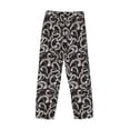 thumbnail image 5 of Goofa Hand Drawn Snake Printed Soft Pajama Pants for Men, Wide Leg Comfy Casual Lounge Yoga Pants-X-Large, 5 of 9