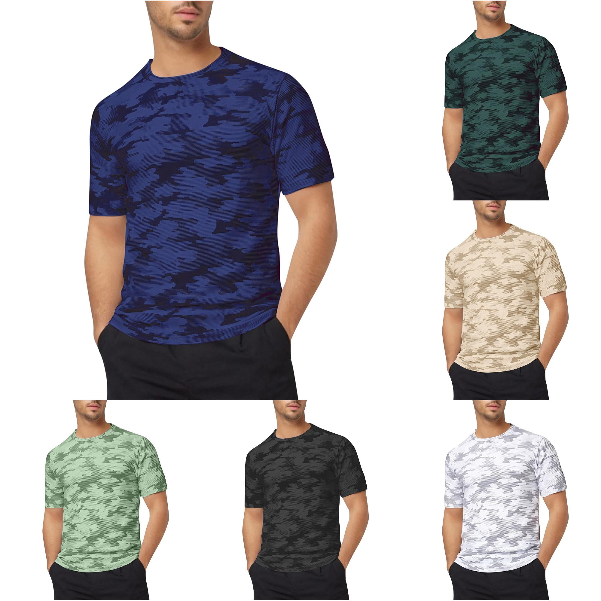 Shirt for Men Short Sleeve Crew Neck T Shirts for Men Quick Dry Men s Fishing Shirt