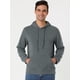 thumbnail image 2 of Sudadera con capucha con forro de felpa para hombre Sudaderas con capucha de manga larga sólida con bolsillo Gris oscuro M, 2 of 6