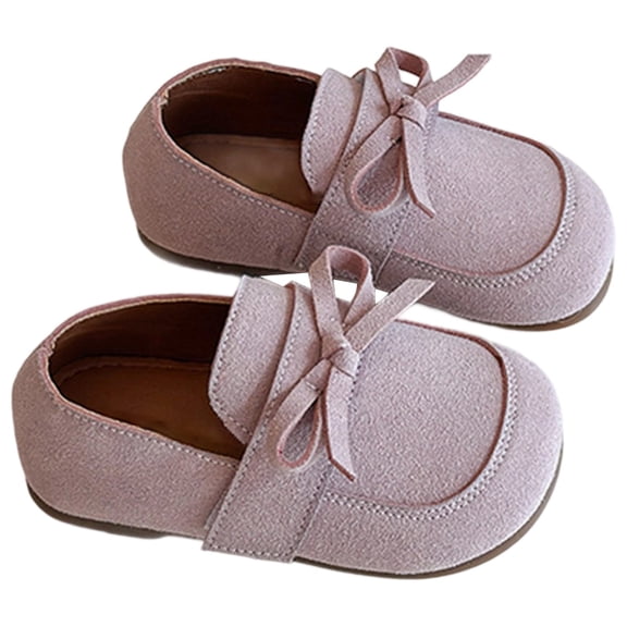 Krdevn Girls Toddler Princess Mary Jane Shoes - Soft Sole Hook-and-Loop Strap Stylish Leather Casual Walking Footwear for Daily Wear,9-9.5 Years